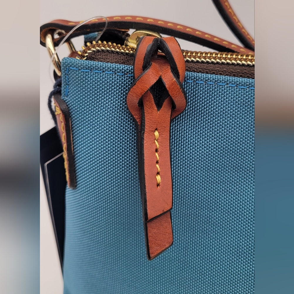 Dooney & Bourke Blue Canvas Crossbody - Picture 3 of 8